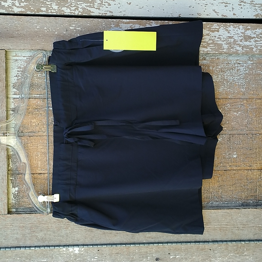 New Cobble Lane balck high rise athletic casual shorts women's XL